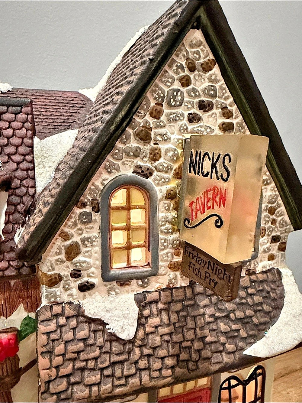 St. Nicholas Square Village Nick's Tavern Lighted Holiday Village Building Decor - Picture 5 of 16